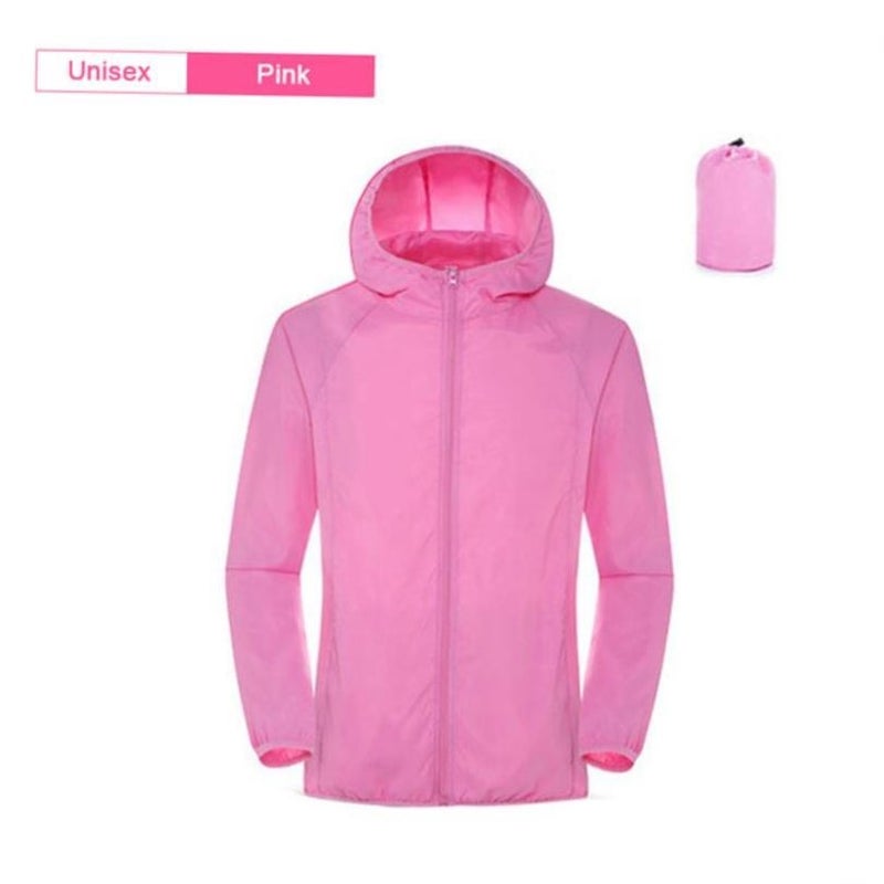 Camping Rain Jacket Men Women Waterproof Sun Protection Coat - Image 1